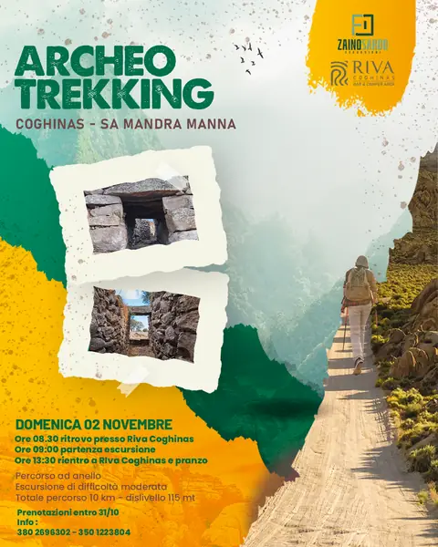 Locandina di Archeotrekking Coghinas — Sa Mandra Manna